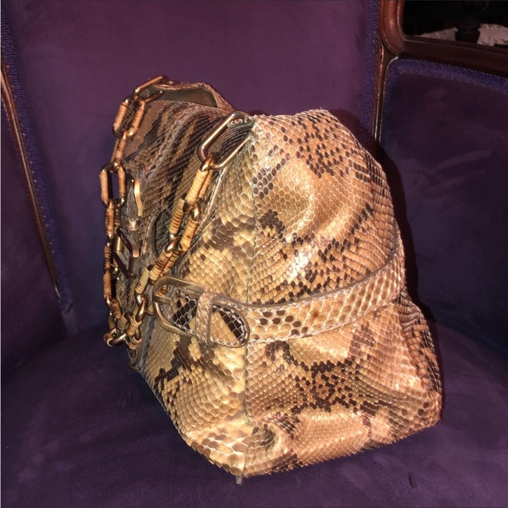 Jimmy Choo python shoulder bag EUC - Picture 4 of 9